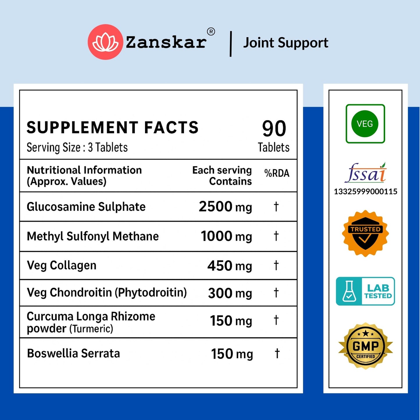 Joint Pain & Cartilage Support Tablet