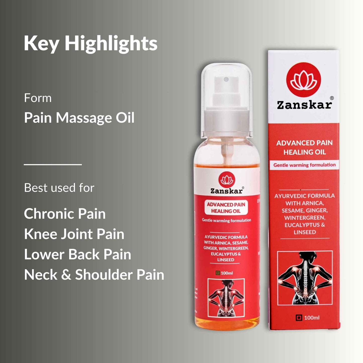 Ayurvedic Pain Relief Oil (100ml)