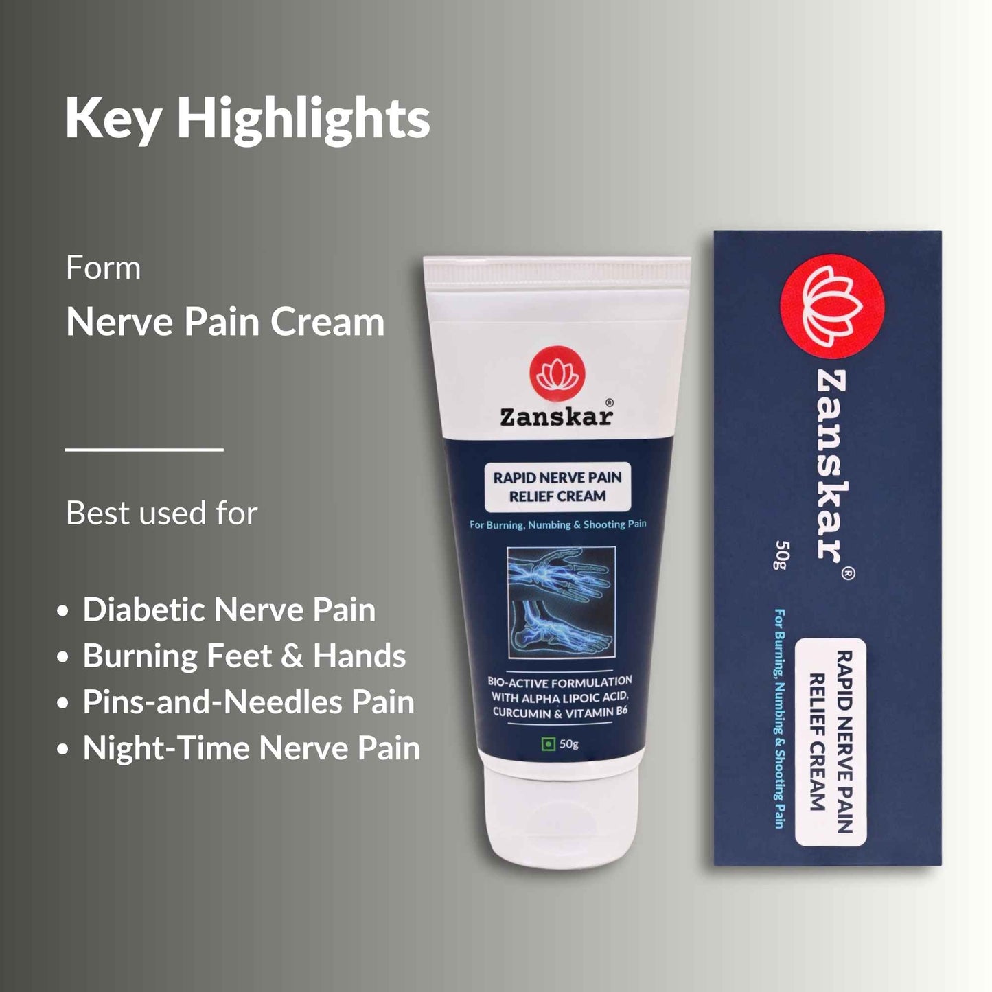 Rapid Nerve Pain Relief Cream (50g)