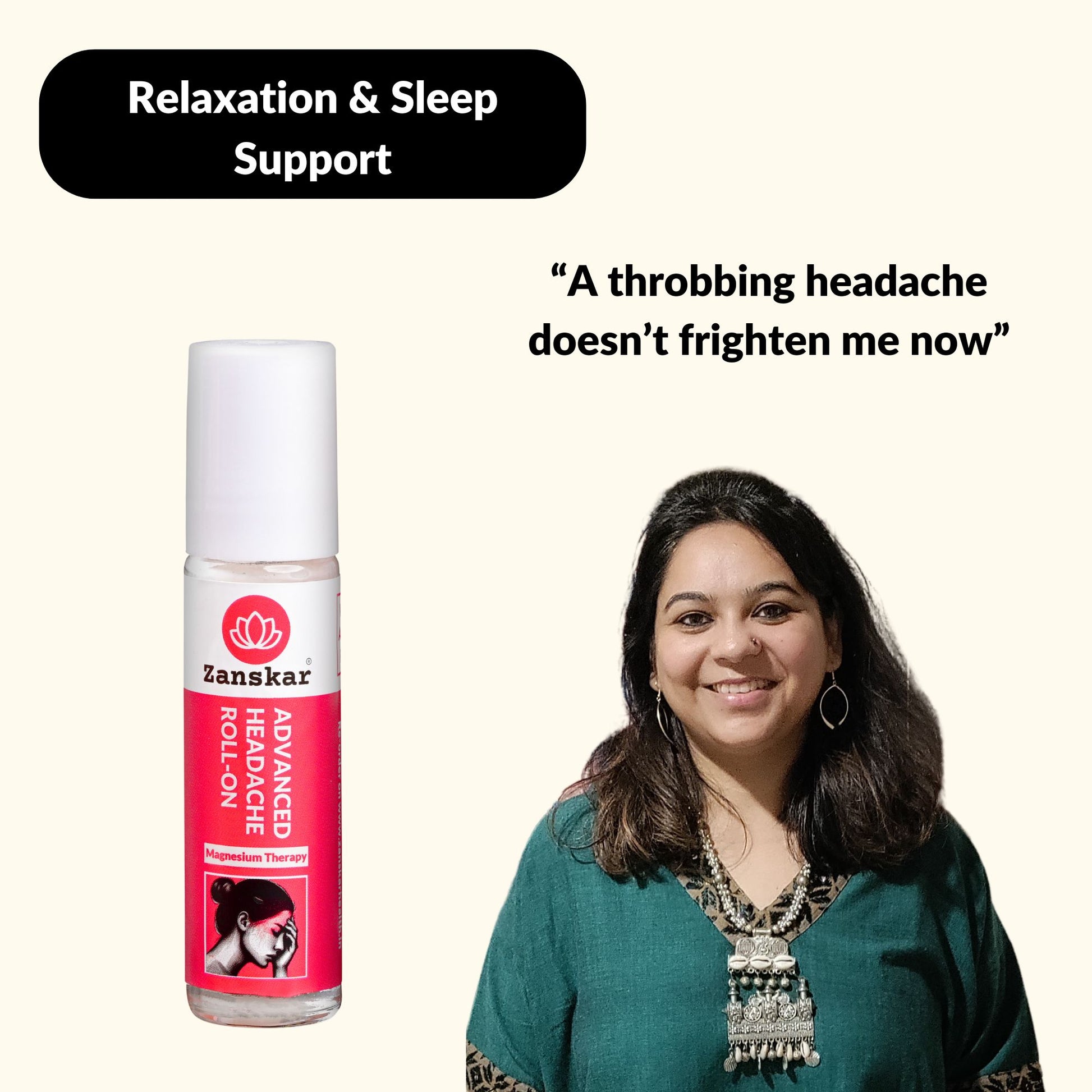 Advanced Headache Roll-on (10ml) - Zanskar