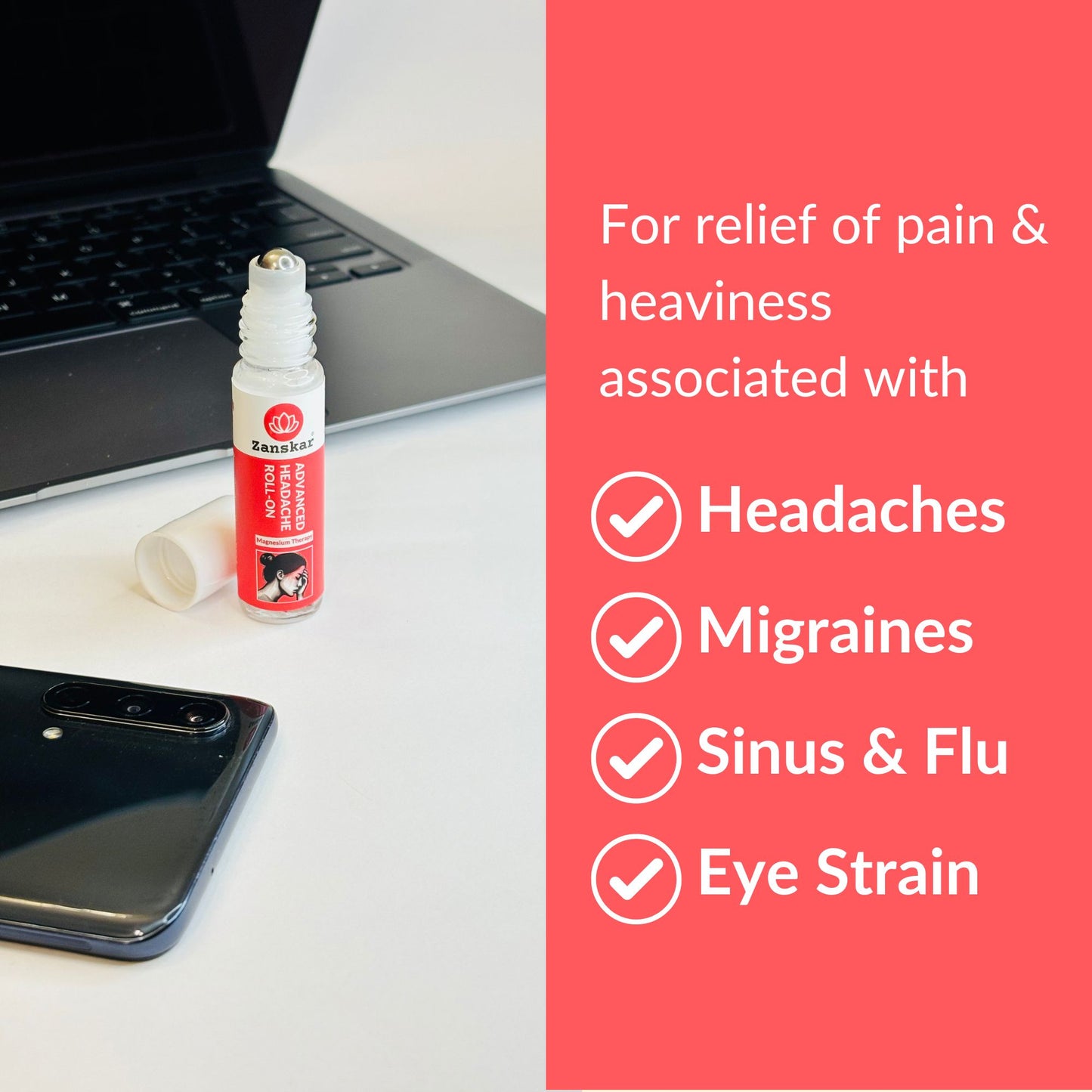 Advanced Headache Roll-on (10ml) - Zanskar