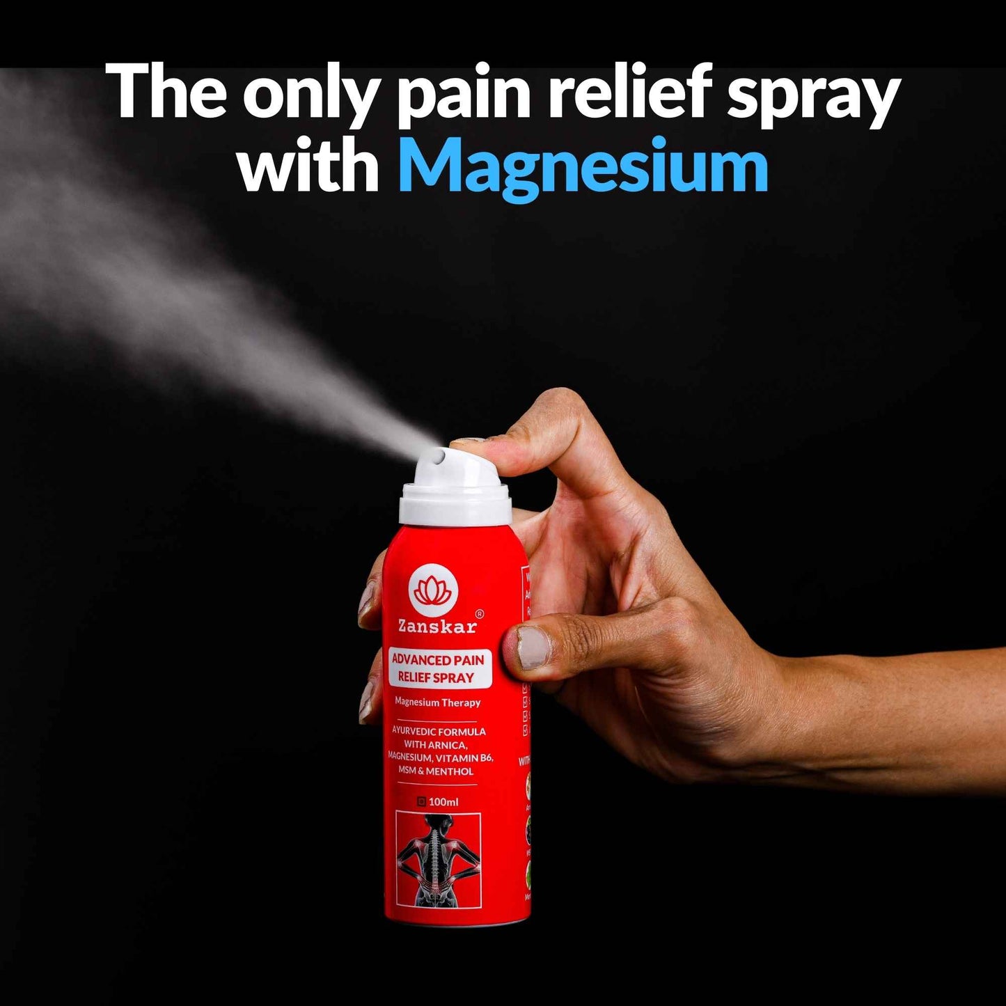 Advanced Pain Relief Spray with Magnesium (100ml) - Zanskar