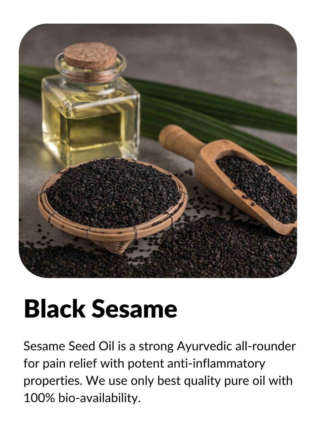 SESAME: Ayurvedic all-rounder for pain relief with potent anti-inflammatory properties