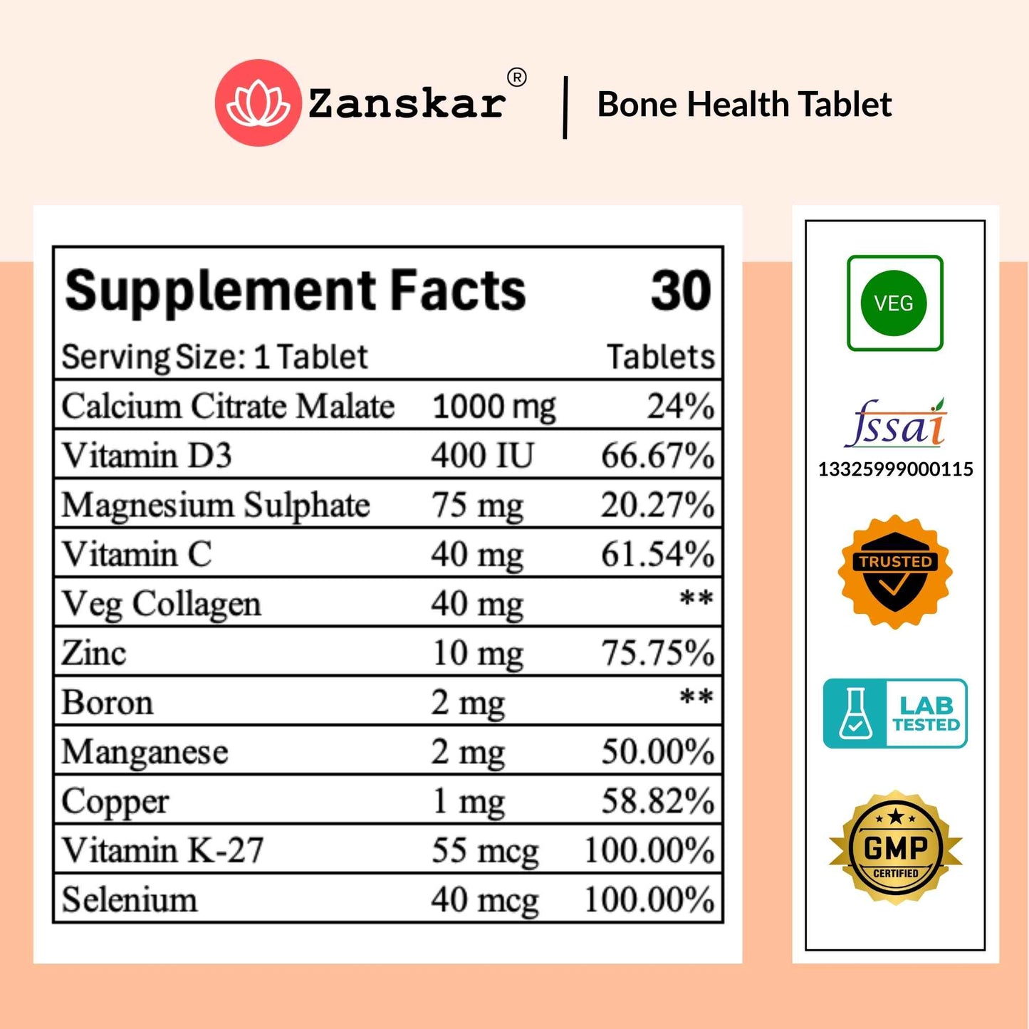 Complete Bone Nutrition Tablet
